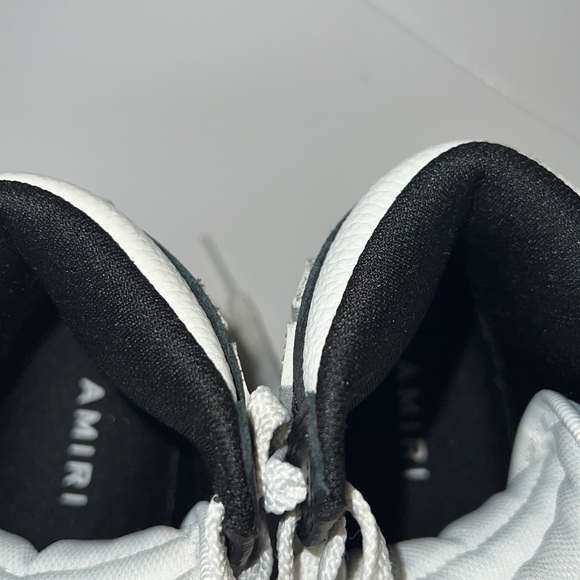 AMIRI Toddler High Top Genuine Leather Skull Bone Sneakers Size 9C - Picture 12 of 14